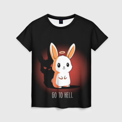 Женская футболка 3D Go to hell