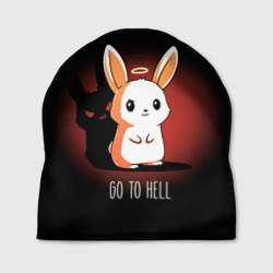 Шапка 3D Go to hell - кролик
