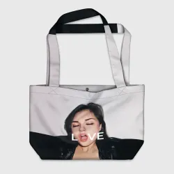 Пляжная сумка 3D Sasha Grey love