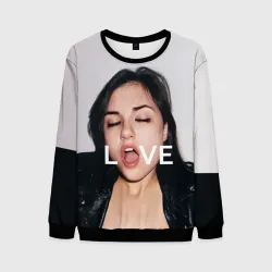 Мужской свитшот 3D Sasha Grey love