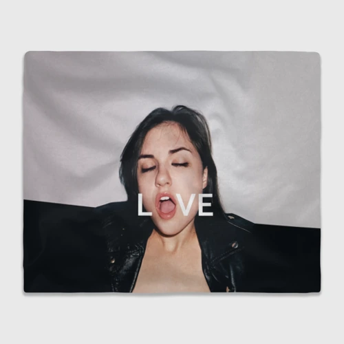 Плед 3D Sasha Grey love