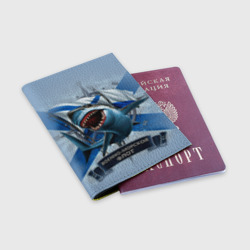 Обложка для паспорта матовая кожа ВМФ - фото 2