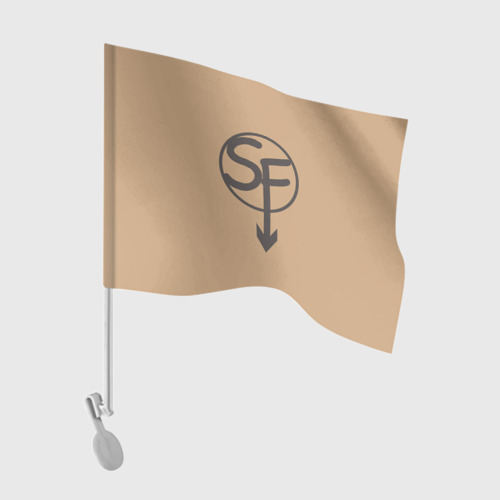 Флаг для автомобиля Футболка Ларри "Sanity`s Fall" ориг. цвет
