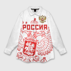 Женская рубашка oversize 3D Россия