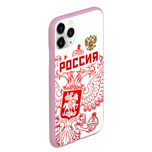 Чехол для iPhone 11 Pro Max матовый Россия, цвет розовый - фото 3