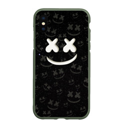 Чехол для iPhone XS Max матовый Marshmello Cosmos pattern