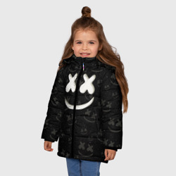 Зимняя куртка для девочек 3D Marshmello Cosmos pattern - фото 2
