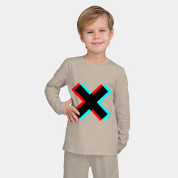Детская пижама с лонгсливом хлопок X - Глитч - фото 2
