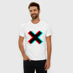 Мужская футболка хлопок Slim X - Глитч - фото 2