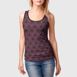 Женская майка 3D Killer Queen бордовый паттерн - фото 2