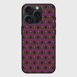 Чехол силиконовый для Apple iPhone 15 Pro матовый Killer Queen бордовый паттерн