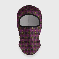 Балаклава 3D Killer Queen бордовый паттерн