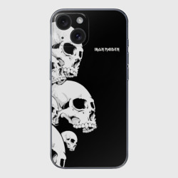 Чехол для iPhone 15 силиконовый с защитой камеры Iron Maiden