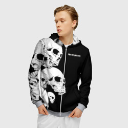 Мужская толстовка 3D на молнии Iron Maiden - фото 2