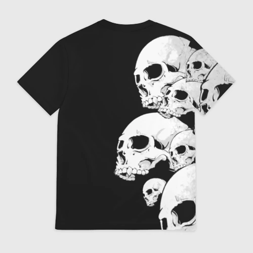 Мужская футболка 3D с принтом Iron Maiden, вид сзади #1