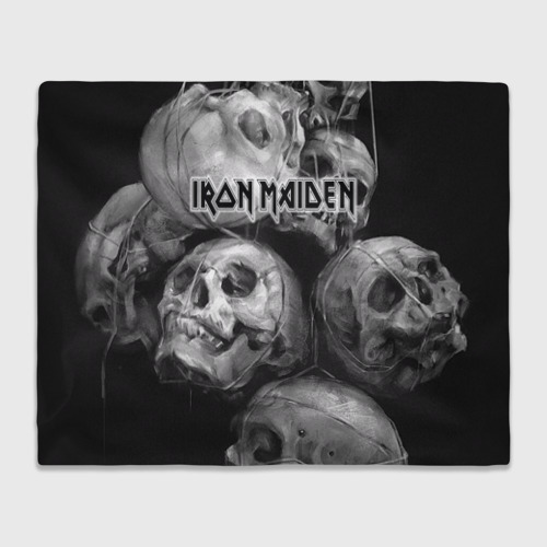 Плед 3D Iron Maiden, цвет 3D (велсофт)