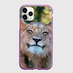 Чехол для iPhone 11 Pro матовый Улыбка львицы