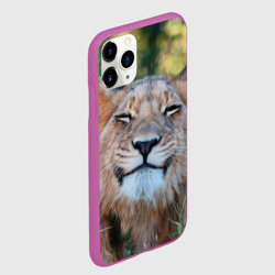 Чехол для iPhone 11 Pro матовый Улыбка львицы - фото 2