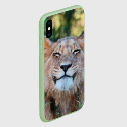 Чехол для iPhone XS Max матовый Улыбка львицы - фото 2