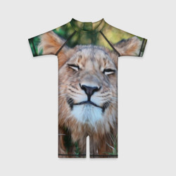 Детский купальный костюм 3D Улыбка львицы