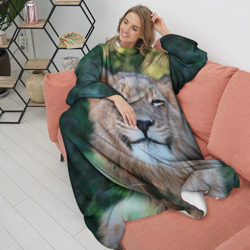 Плед с рукавами Улыбка львицы - фото 2