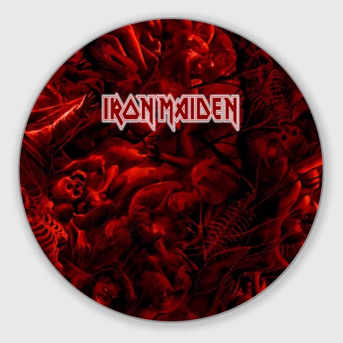 Круглый коврик для мышки Iron Maiden