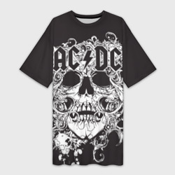 Платье-футболка 3D AC/DC