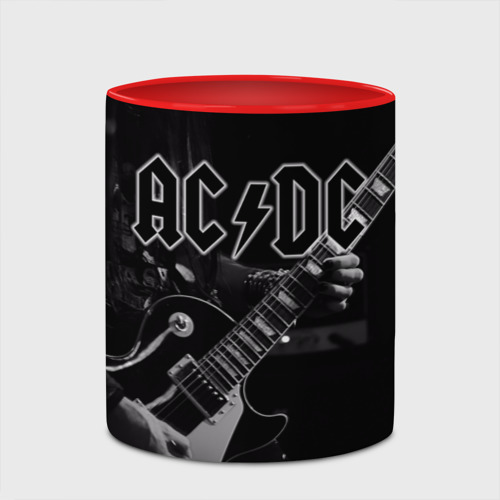 Кружка с полной запечаткой AC/DC, цвет белый + красный - фото 4