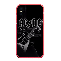 Чехол для iPhone XS Max матовый AC/DC