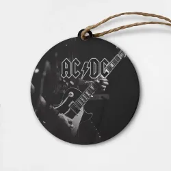 Деревянная игрушка круг AC/DC