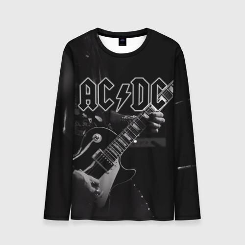 Мужской лонгслив 3D AC/DC