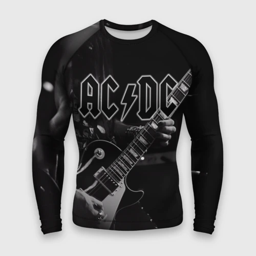 Мужской рашгард 3D AC/DC