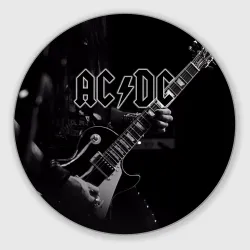 Круглый коврик для мышки AC/DC