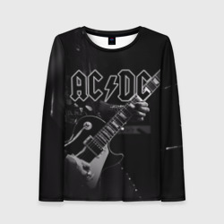 Женский лонгслив 3D AC/DC