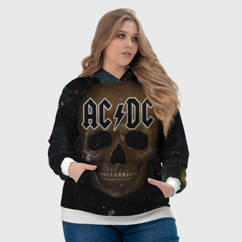 Женская толстовка 3D AC/DC, цвет 3D печать - фото 6