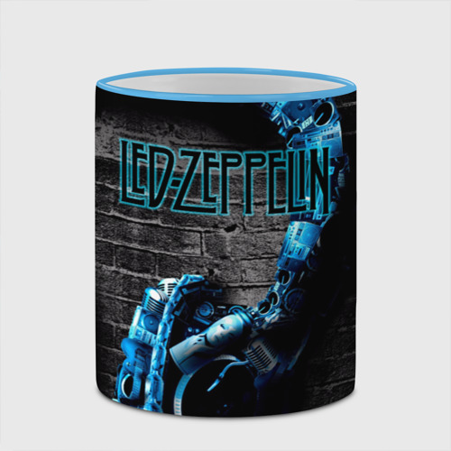 Кружка с полной запечаткой Led Zeppelin, цвет Кант небесно-голубой - фото 4