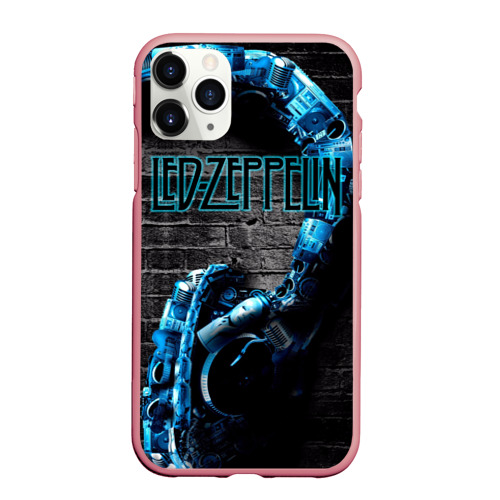 Чехол для iPhone 11 Pro Max матовый с принтом Led Zeppelin, вид спереди #2
