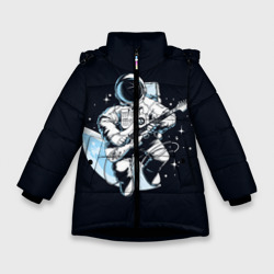 Зимняя куртка для девочек 3D Space rock