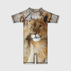 Детский купальный костюм 3D Львенок