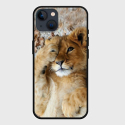 Чехол для iPhone 14 Львенок