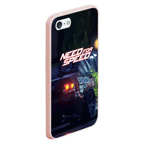 Чехол для iPhone 5/5S матовый NFS, цвет светло-розовый - фото 3