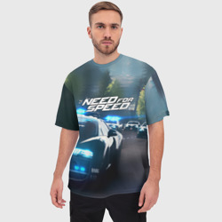 Мужская футболка oversize 3D Need for Speed - фото 2