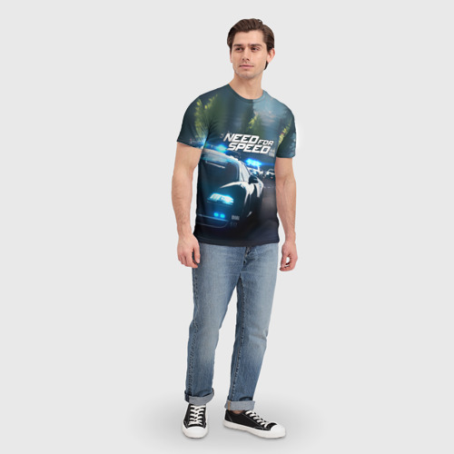 Мужская футболка 3D Need for Speed, цвет 3D печать - фото 5