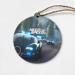 Деревянная игрушка круг Need for Speed