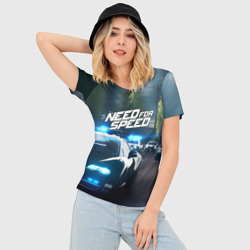 Женская футболка 3D Slim Need for Speed - фото 2