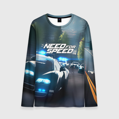 Мужской лонгслив 3D Need for Speed, цвет 3D печать
