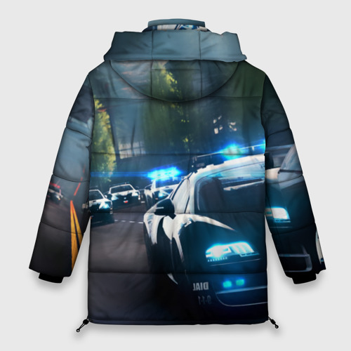 Женская зимняя куртка Oversize Need for Speed, цвет черный - фото 2