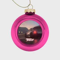 Ёлочный шар стеклянный/пластиковый NFS