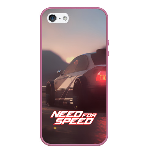 Чехол для iPhone 5/5S матовый NFS, цвет розовый