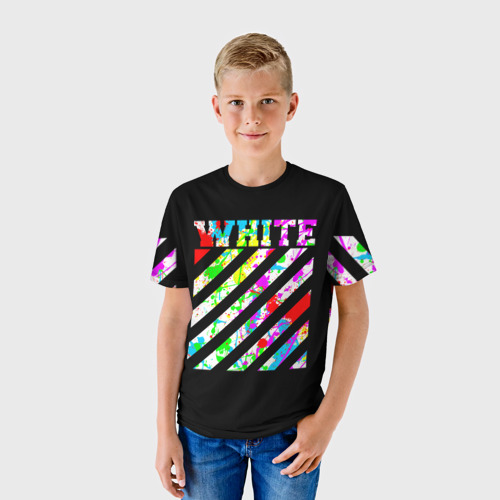 Детская футболка 3D OFF White 4 Фото 01 Детская футболка 3D OFF White 4 Фото 01
